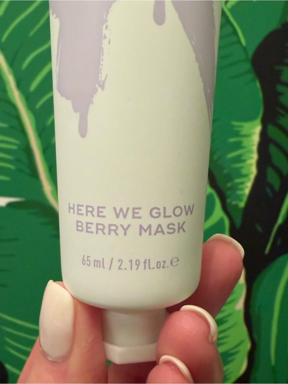 NWT Aceology Here We Glow Berry Mask 65ml 2.19 oz Full Size